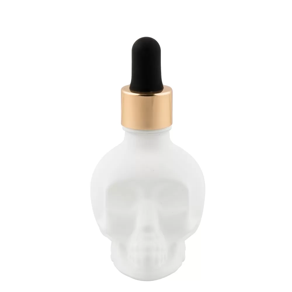 skull_bitters_bottle_in_black_white_and_clear_2.webp Discount Skull Bitters Bottle In Black, White And Clear Potion House Bar Tools
