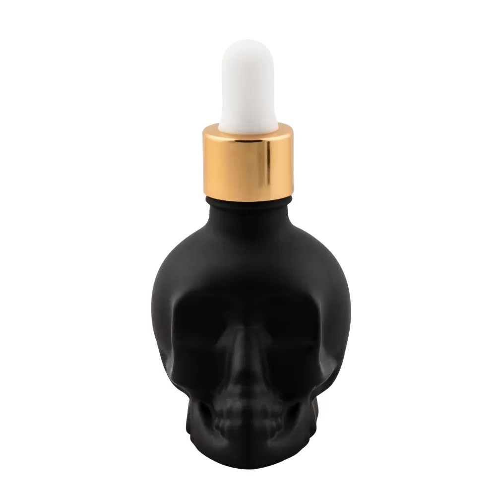 skull_bitters_bottle_in_black_white_and_clear_3.webp Discount Skull Bitters Bottle In Black, White And Clear Potion House Bar Tools