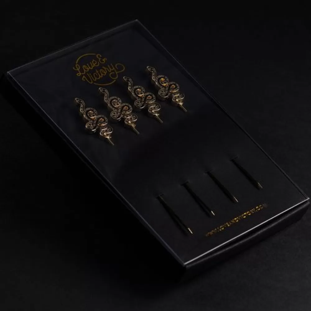 snake_cocktail_pins_set_of__2-1.webp Outlet Snake Cocktail Pins (Set Of 4) Cocktail Picks & Stirrers
