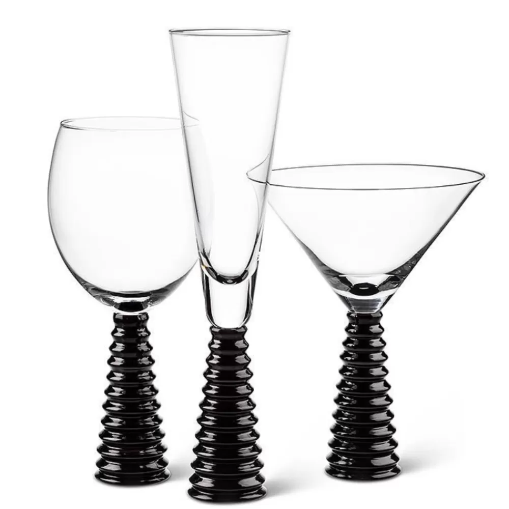 stack_black_base_flute_2.webp Sale Stack Black Base Flute Wine