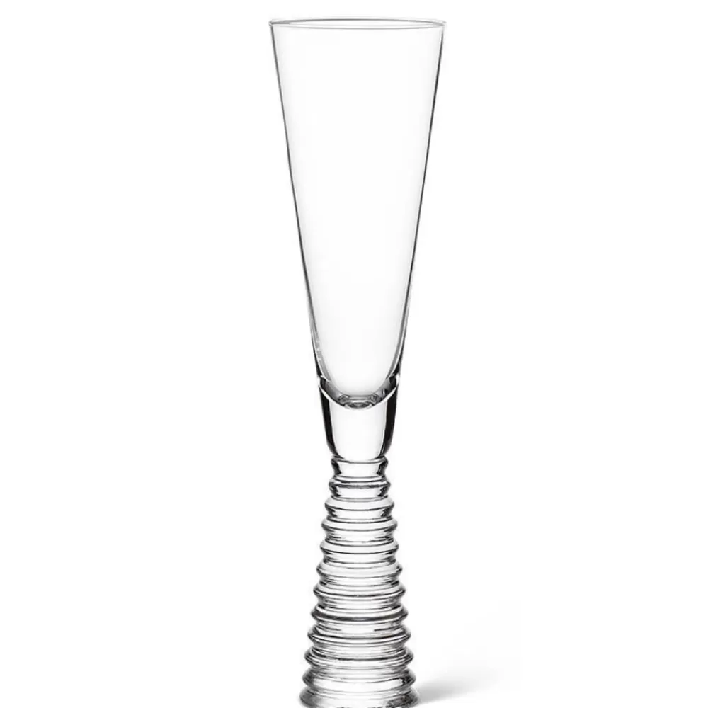 Cheap Stack Clear Base Flute Wine