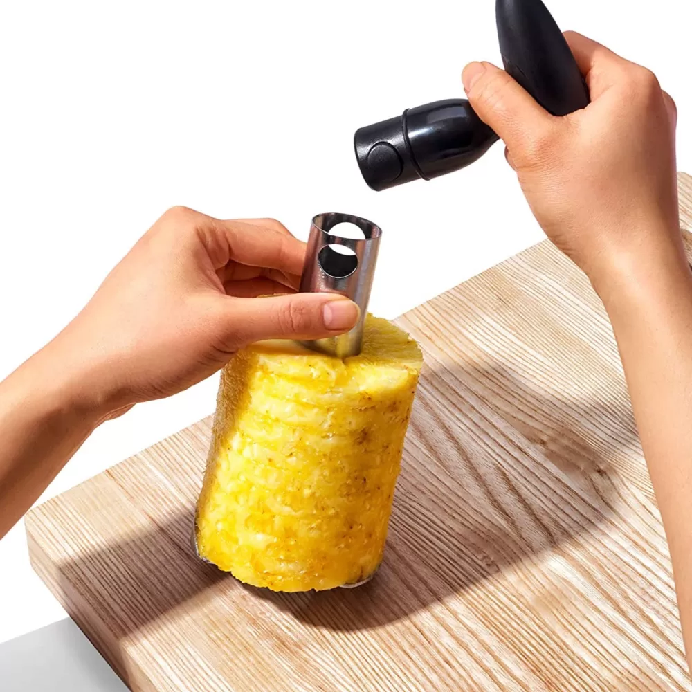 stainless_steel_ratcheting_pineapple_slicer_2.webp Online Stainless Steel Ratcheting Pineapple Slicer Tiki