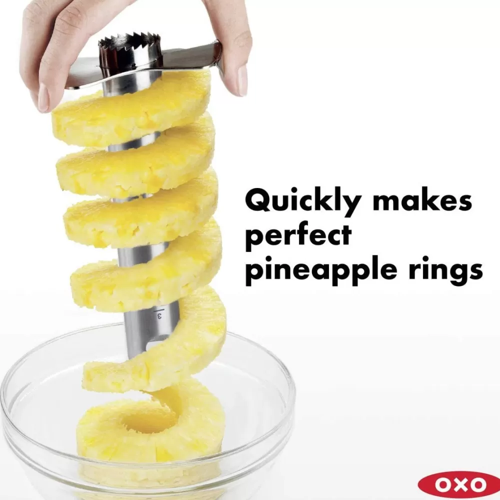 stainless_steel_ratcheting_pineapple_slicer_3.webp Online Stainless Steel Ratcheting Pineapple Slicer Tiki