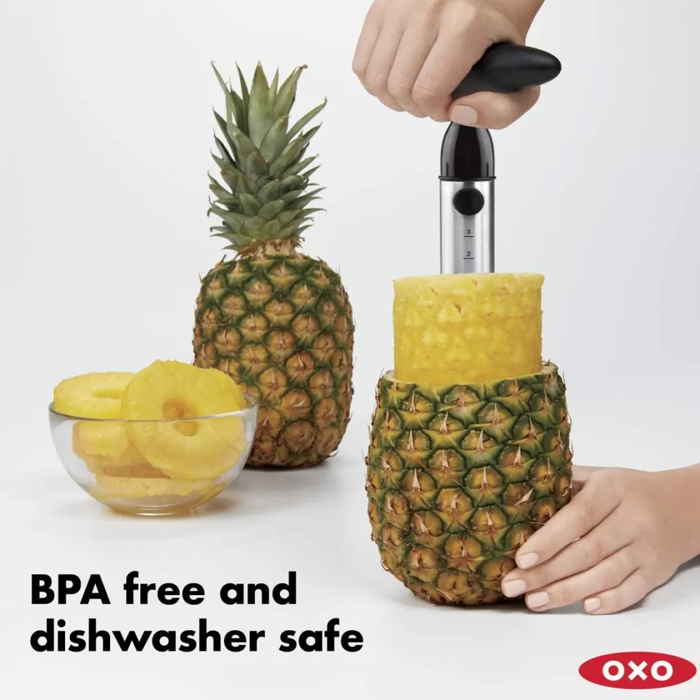 stainless_steel_ratcheting_pineapple_slicer_5.webp Online Stainless Steel Ratcheting Pineapple Slicer Tiki