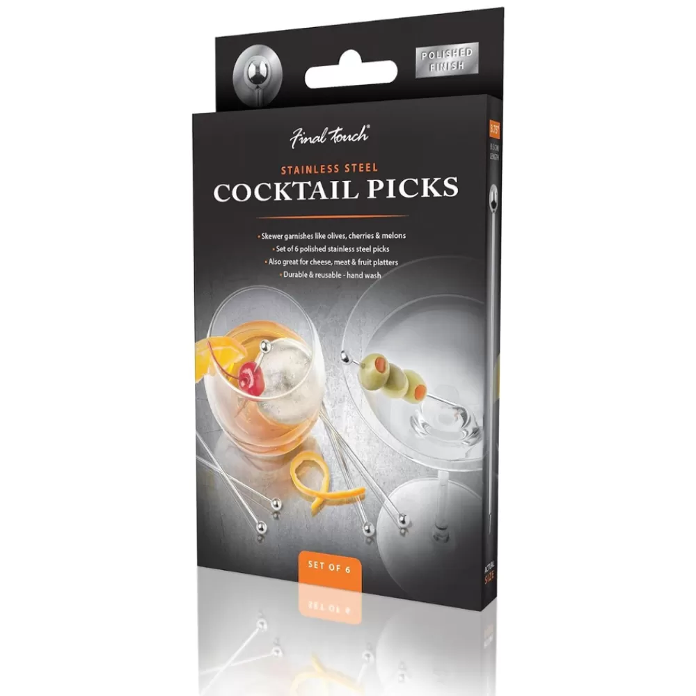 steel_ball_cocktail_pin_2.webp Fashion Steel Ball Cocktail Pin Garnishes