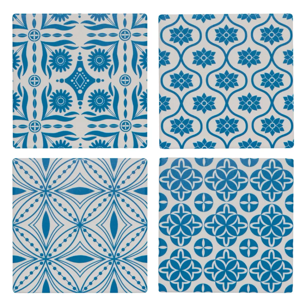 Sale Tangier Soak Up Square Coasters (Set Of 4) Coasters & Trays