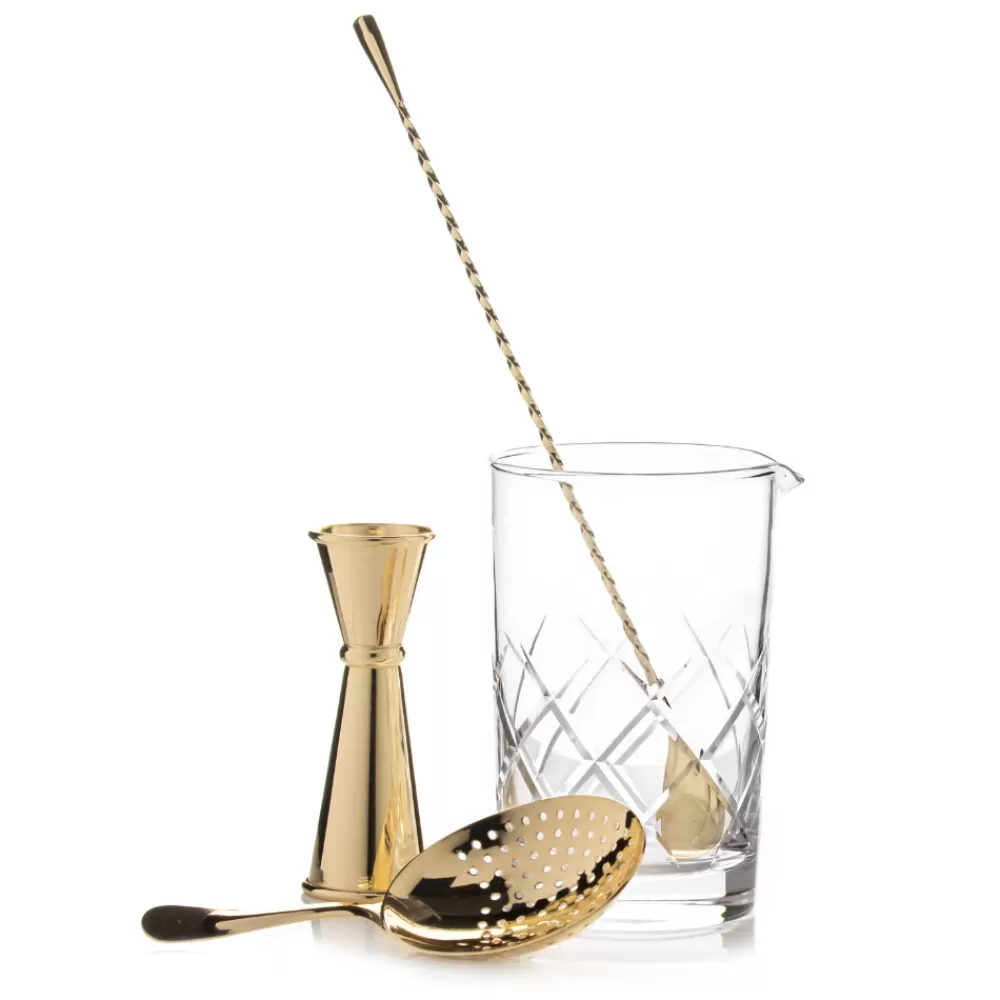 Cheap The Basic Stirred Set (Gold) Bar Tool Sets