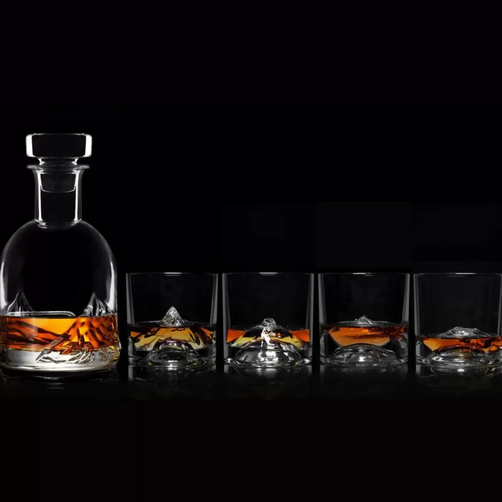 the_peaks_crystal_decanter_set_2.webp Outlet The Peaks Crystal Decanter Set Decanters & Pitchers