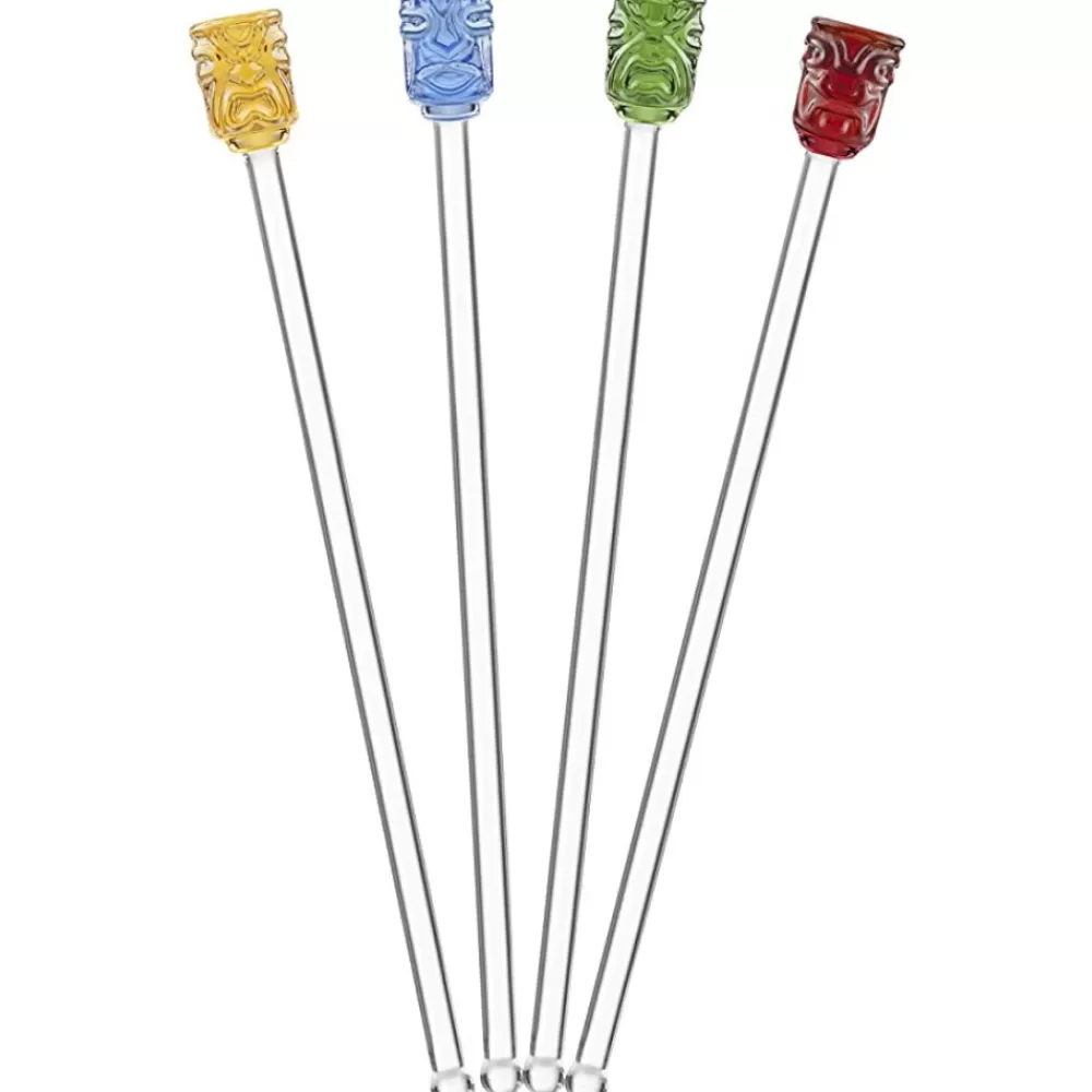 Outlet Tiki Stir Sticks (Set Of 4) Tiki