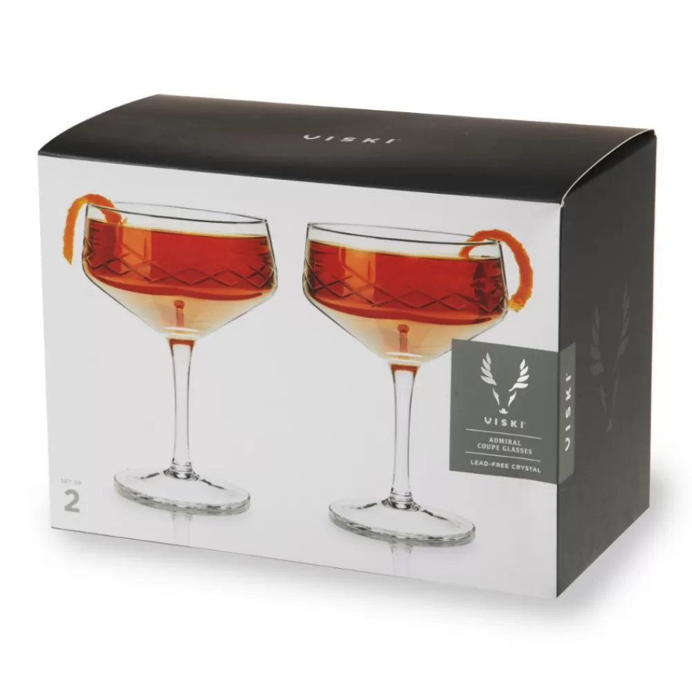 viski_admiral_coupe_glasses_set_of__2.webp Best Sale Viski Admiral Coupe Glasses (Set Of 2) Coupes / Nick & Nora