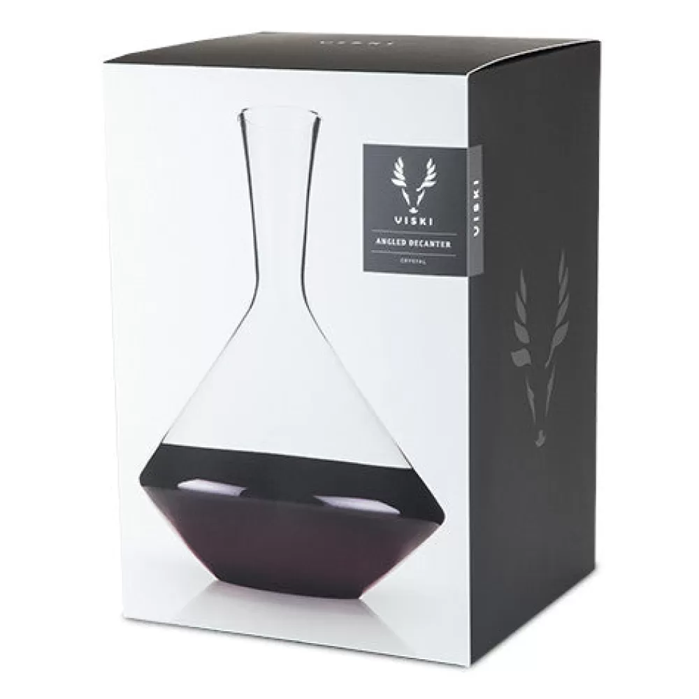 viski_angled_crystal_wine_decanter_2.webp Cheap Viski Angled Crystal Wine Decanter Decanters & Pitchers