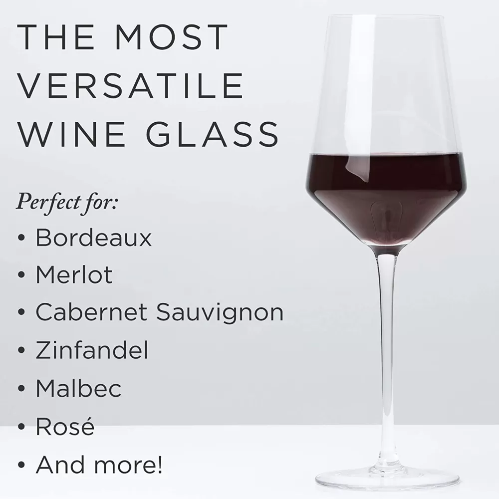 Outlet Viski Crystal Bordeaux Glasses (Set Of 2) Wine