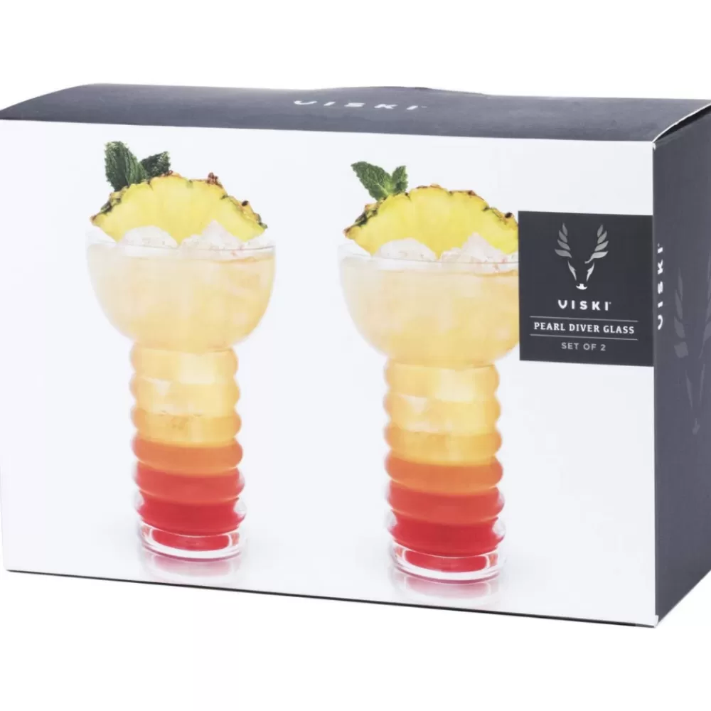 viski_crystal_pearl_diver_glasses_set_of__3.webp Online Viski Crystal Pearl Diver Glasses (Set Of 2) Tiki Mugs