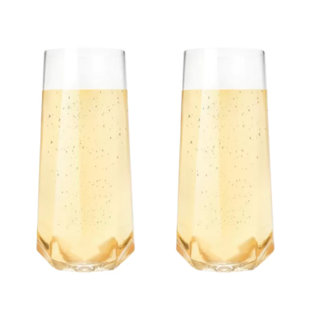 viski_faceted_stemless_crystal_champagne_flutes_set_of__2.webp Store Viski Faceted Stemless Crystal Champagne Flutes (Set Of 2) Wine