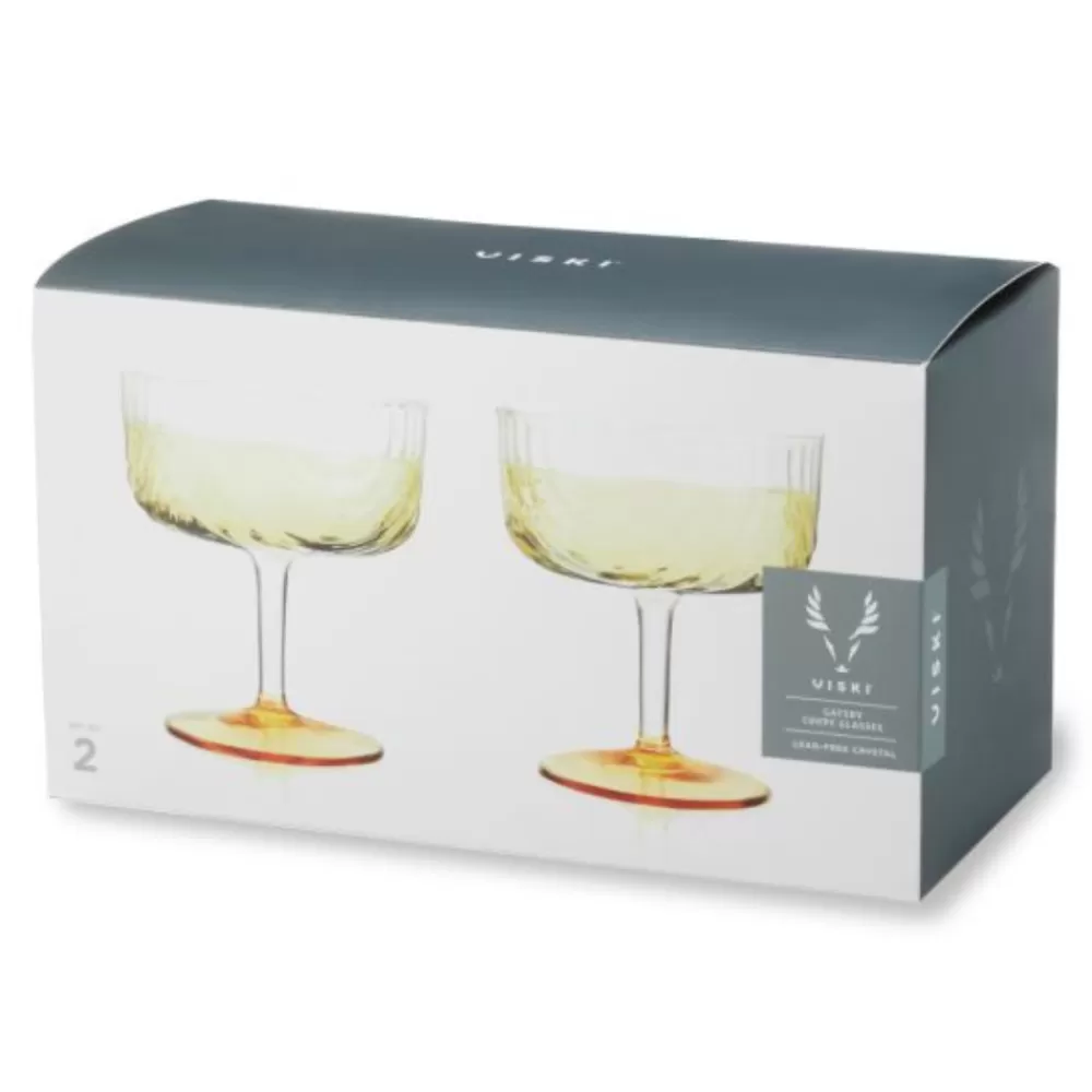 viski_gatsby_coupes_set_of__3.webp Shop Viski Gatsby Coupes (Set Of 2) Coupes / Nick & Nora