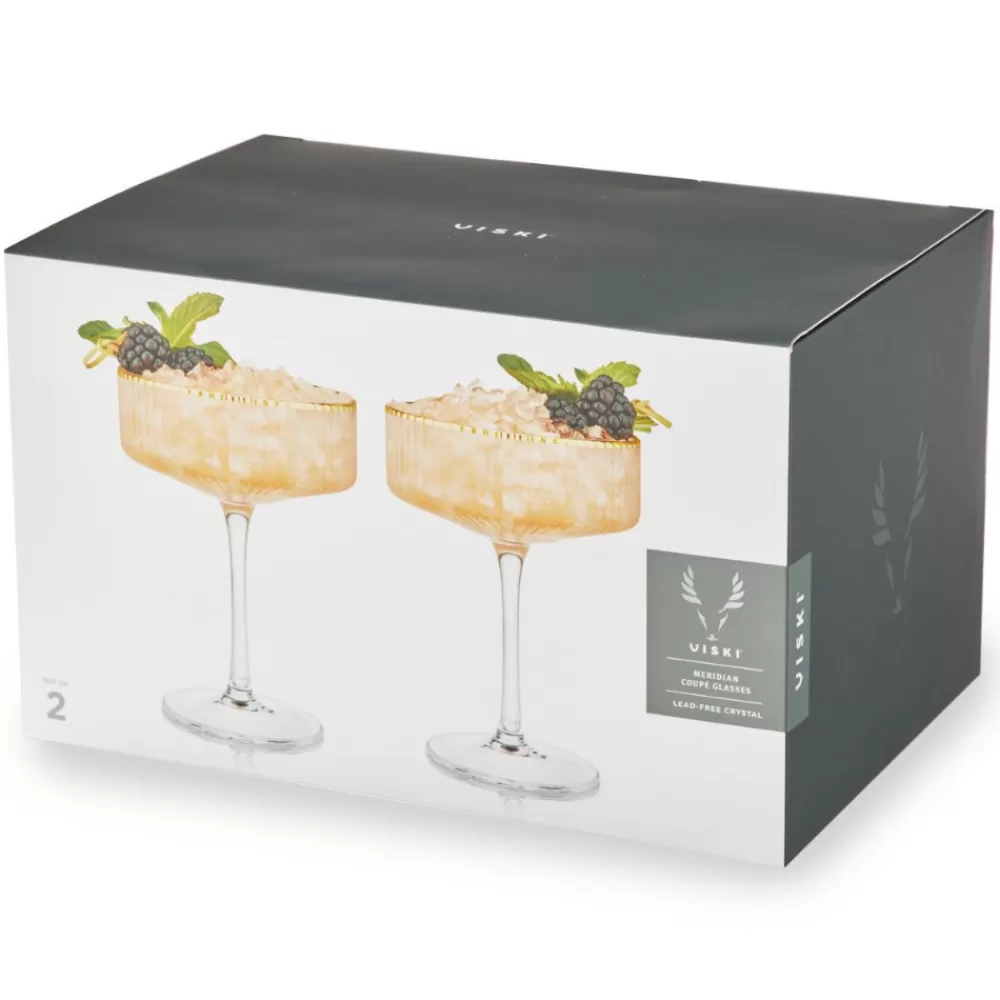 viski_meridian_coupe_glasses_set_of__3.webp Store Viski Meridian Coupe Glasses (Set Of 2) Coupes / Nick & Nora