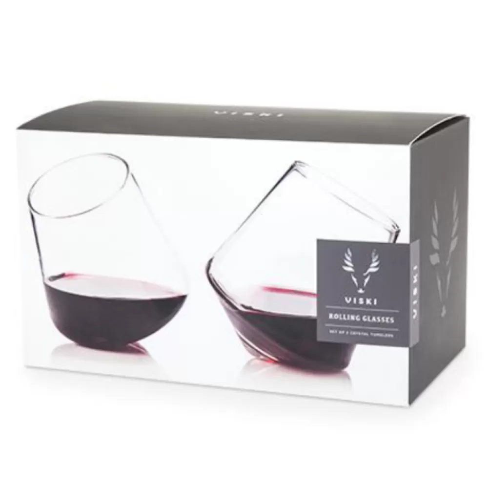 viski_raye_rolling_glasses_set_of__3.webp Best Viski Raye Rolling Glasses (Set Of 2) Tumblers