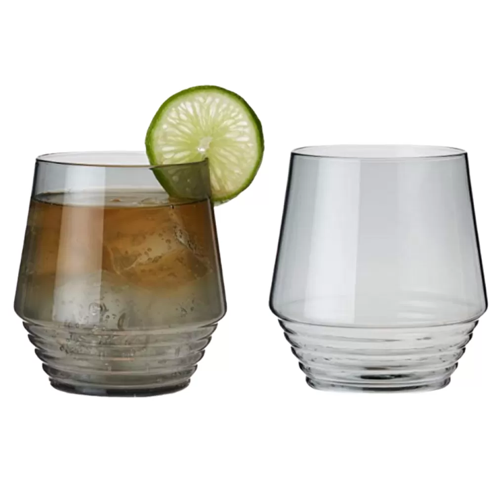 Outlet Viski Smoke Deco Tumblers (Set Of 2) Tumblers