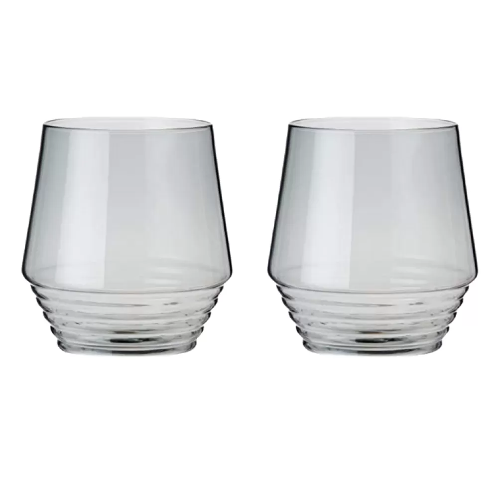 Outlet Viski Smoke Deco Tumblers (Set Of 2) Tumblers