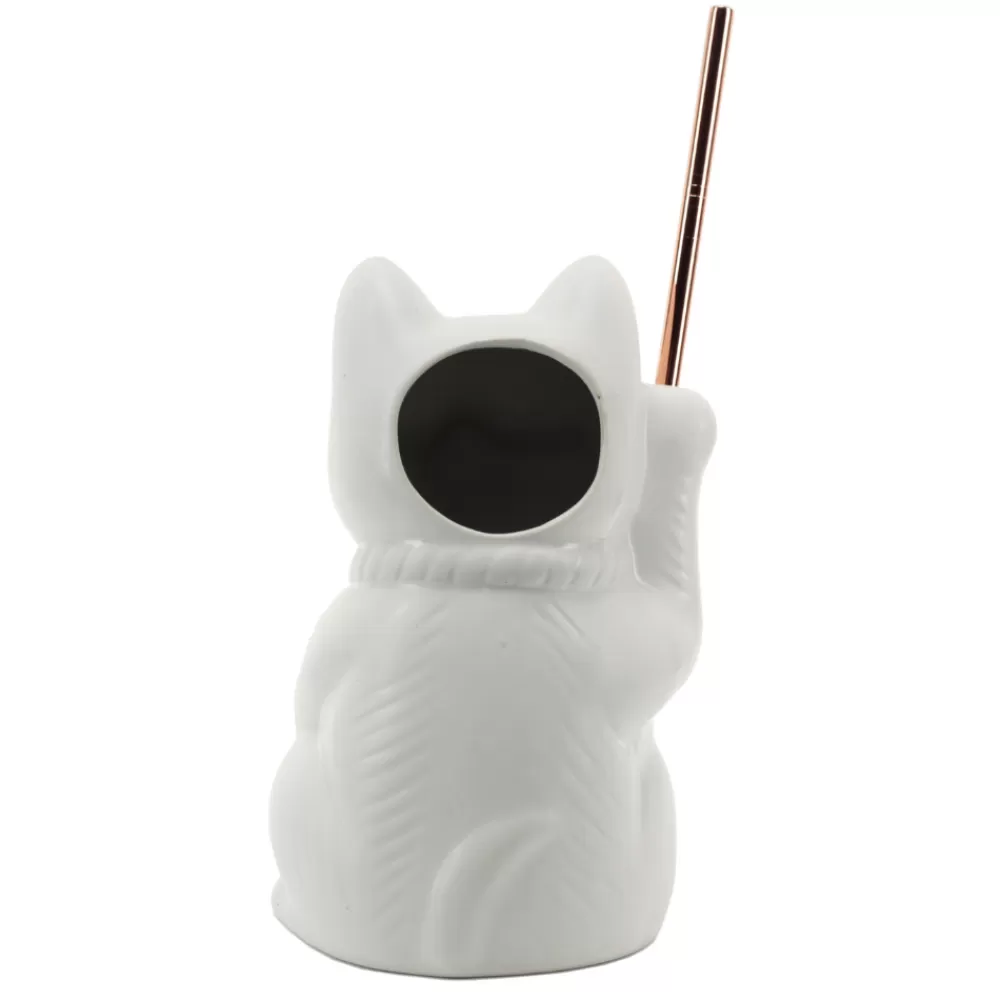 Best White Neko Cat Tiki Mug Tiki