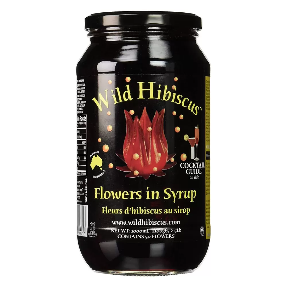 Cheap Wild Hibiscus Flowers In Syrup (1L) Garnishes